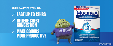  Mucinex Chest Congestion Maximum Strength 12 Hour Extended  Release Tablets Relieves Chest Congestion Caused by Excess Mucus(OTC  expectorant), 1200mg, 42 Count (Pack of 1) : Everything Else