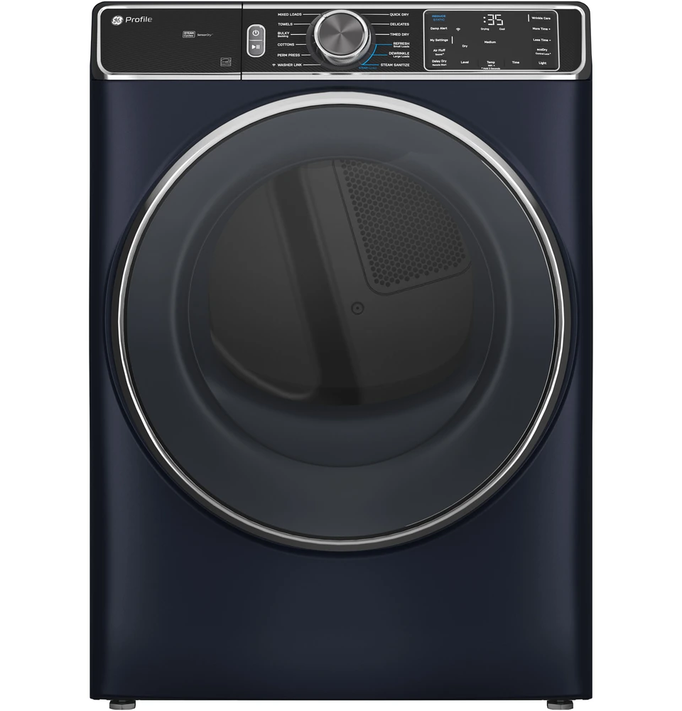 GE Profile 7.8 Cu. Ft Sapphire Blue Electric Dryer Modern Appliance Killeen TX