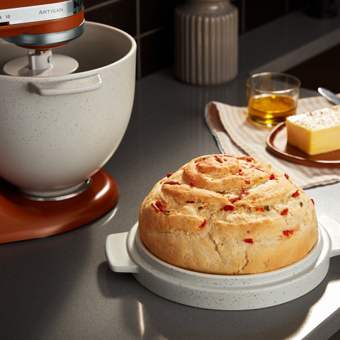 KitchenAid® Grey Speckle Bread Bowl with Baking Lid, MJB Home Center