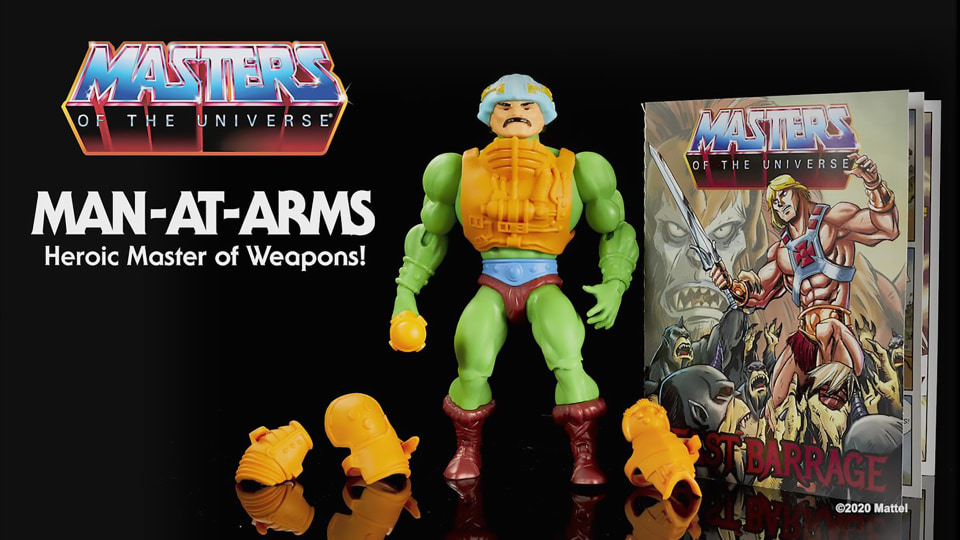 thumbnail video image 2 of Masters of the Universe Origins Man-At-Arms Action Figure, 2 of 7