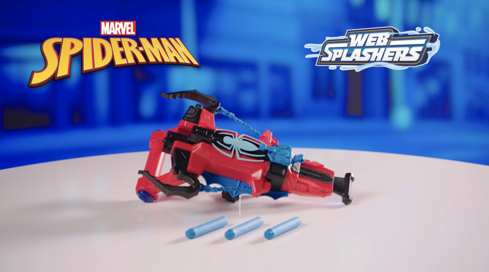 Nerf Marvel Spider-Man 2-in-1 Shooter Gun: Strike 'N Splash Kids