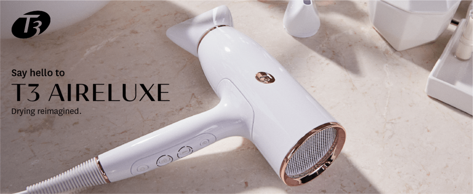 T3 AireLuxe Hair Dryer and Brush Set, Ion-Rich Airflow, 15 Heat