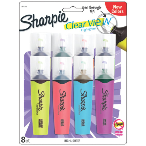 3/Pack Sharpie Clear View Highlighter Stick 1950748 Assorted 