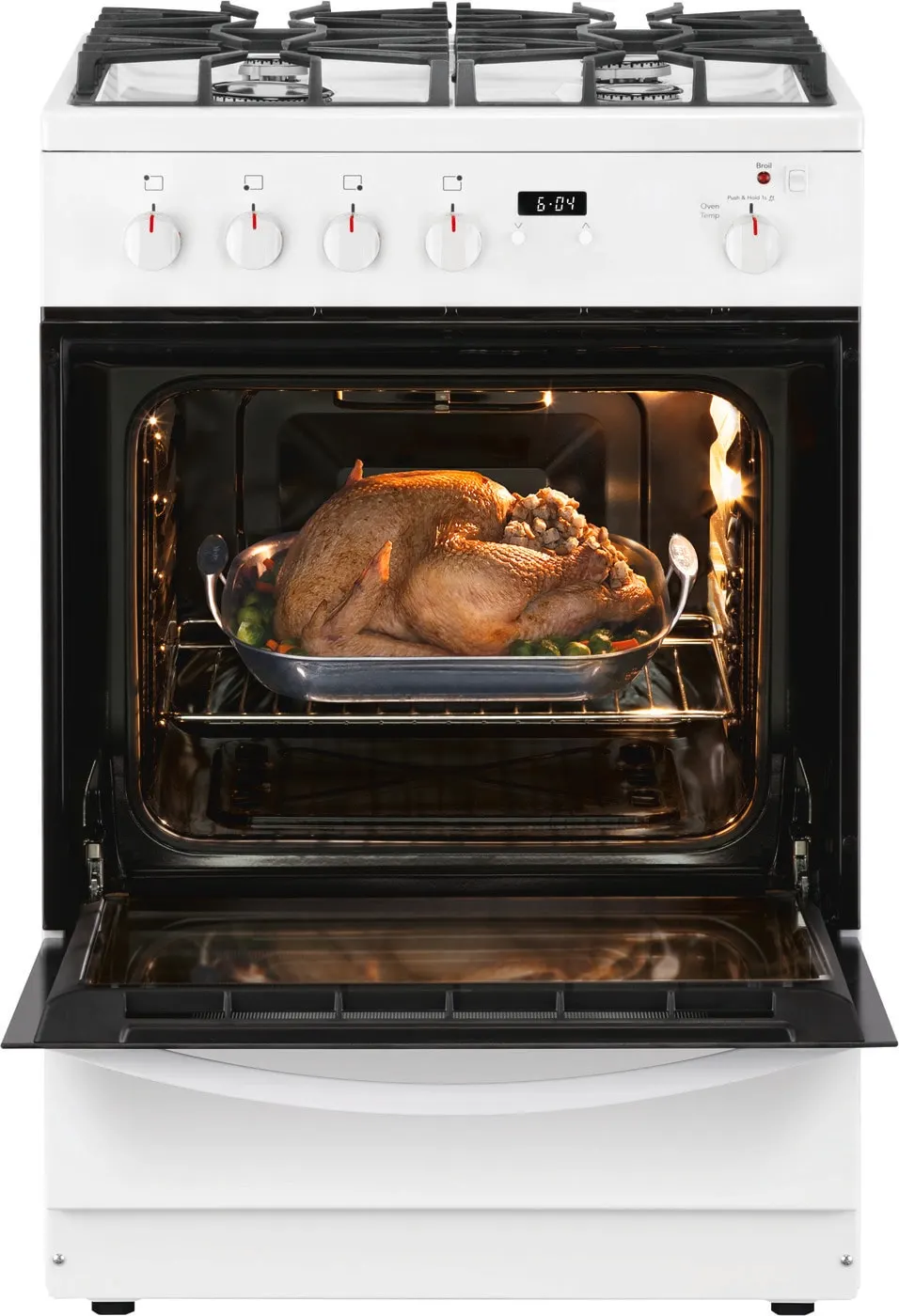 Frigidaire Ffgh2422u 24 Wide 1.9 Cu. Ft. Free Standing Gas Range White Walmart