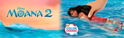 Disney Moana 2 Swimming Tautai Moana Fashion Doll with Kicking