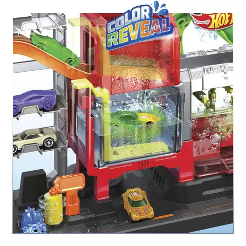 Hot Wheels City Ultimate Octo Car Wash Playset & 1 offers Color Reveal Toy Car in 1:64