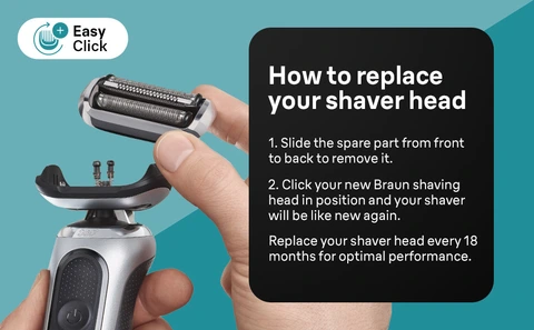 Braun Series 7 Electric Shaver Replacement Head, Easily