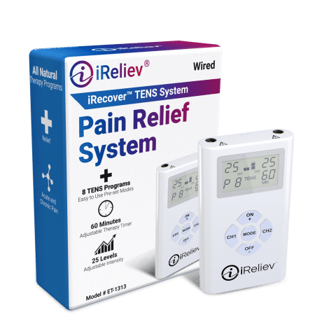 TENS Unit + EMS System - Combination Dual Channel Electrotherapy + Strength  and Recovery System from iReliev