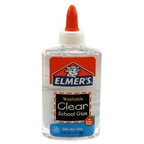 Elmer's Liquid School Glue, Clear, Washable, Great for Making Slime, 1  Gallon 