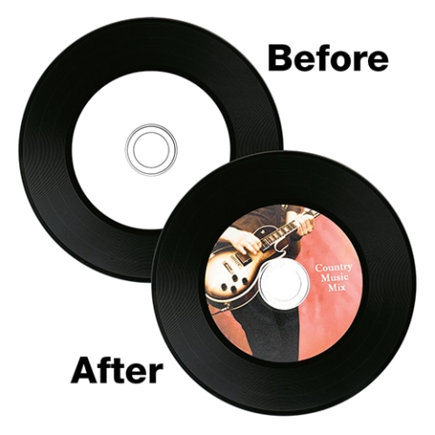 CD-R 80min 52X with Digital Vinyl Surface - 10pk Bulk Box: CD-R