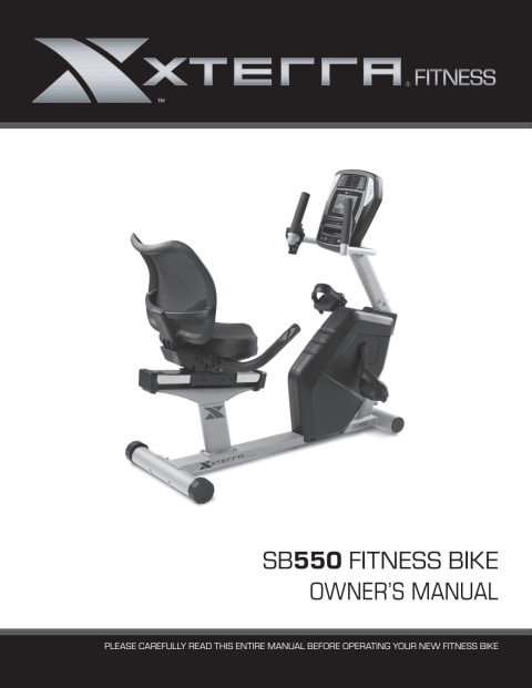 Xterra Recumbent Bike Sb550 Factory 