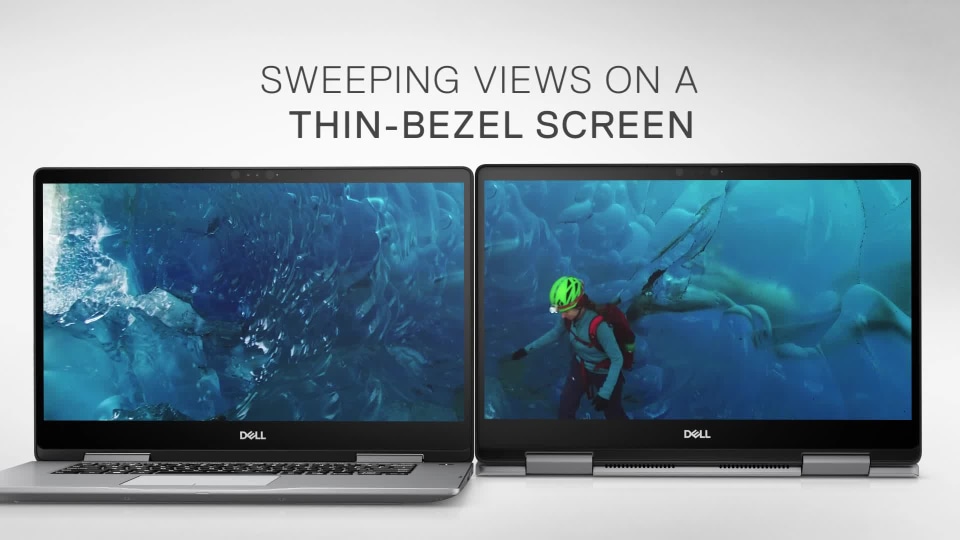 thumbnail video image 2 of Dell Inspiron 7573 2-in-1 - Flip design - Intel Core i7 - 8550U / up to 4 GHz - Win 10 Home 64-bit - UHD Graphics 620 - 12 GB RAM - 2 TB HDD - 15.6" IPS touchscreen 1920 x 1080 (Full HD) - Wi-Fi 5 - era gray - with 1 Year Dell Mail-In Service, 2 of 3