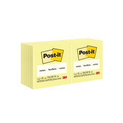 Post-it® Super Sticky Lined Notes - 540 - 4 x 4 - Square - 90 Sheets per  Pad - Ruled - Canary Yellow - Paper - Self-adhesive - 6 / Pack - R&A Office  Supplies