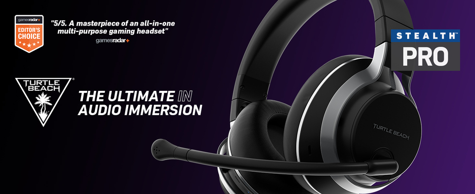 thumbnail video image 3 of Turtle Beach® Stealth™ Pro Wireless Noise-Cancelling Gaming Headset for PlayStation 4/5, Black, 3 of 4