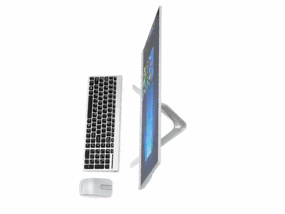 thumbnail video image 2 of Lenovo IdeaCentre 520S-23IKU F0CU - All-in-one Core i5 7200U / up to 3.1 GHz - RAM 16 GB - HDD 1 TB - DVD-Writer - HD Graphics 620 - Gigabit Ethernet - monitor: LED 23" 1920 x 1080 (Full HD) touchscreen - keyboard: US - black, silver, 2 of 9