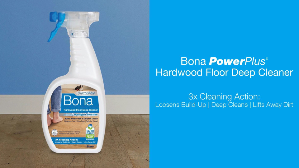 thumbnail video image 2 of Bona PowerPlus® Hardwood Floor Deep Cleaner 32 Fl Oz, 2 of 9