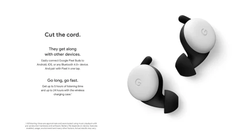 Google Pixel Buds Wireless Bluetooth Stereo Headphones