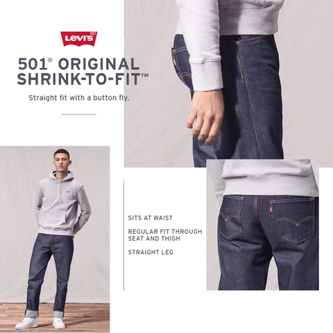 levi's shrink to fit guide