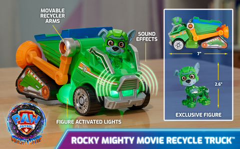 Paw Patrol Rocky Recycle Truck & Collectible Figure