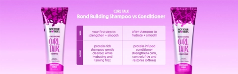 curl talk bond building shampoo vs conditioner