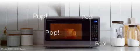 SMC1442CS: 1.4 Cu Ft Stainless Steel Popcorn Microwave