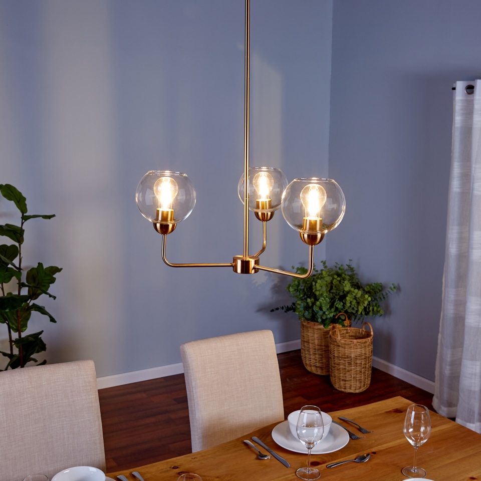 【中古】 Soren Lampe / Get Loose Origin 21 Soren 3-Light Gold Transitional Chandelier