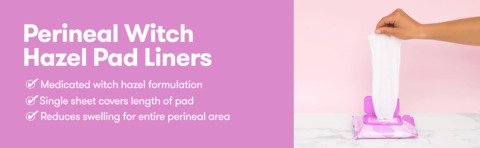 FridaMom Perineal Witch Hazel Cooling Pad Liners