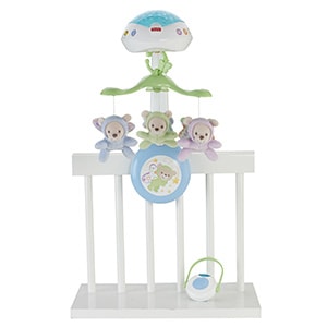 Soothe baby to sleep with a beary sweet light show projection mobile