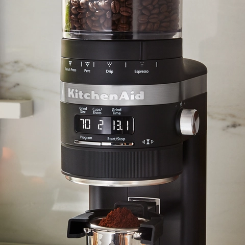 KitchenAid® Matte Charcoal Grey Burr Coffee Grinder Jensen Akins - Main Image