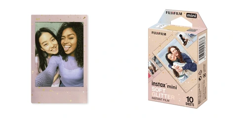 Pellicola Instax Mini – Soft Glitter, 1 Confezione Da 10 Foto (86x54 Mm, Formato Immagine 62x46 Mm)