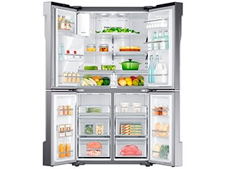 GE Profile™ 22.23 Cu. Ft. Black Stainless Steel Counter Depth French Door  Refrigerator