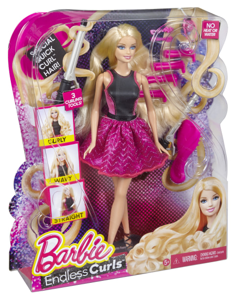 voor eeuwig Kip kanaal Barbie - Endless Curls - Walmart.com