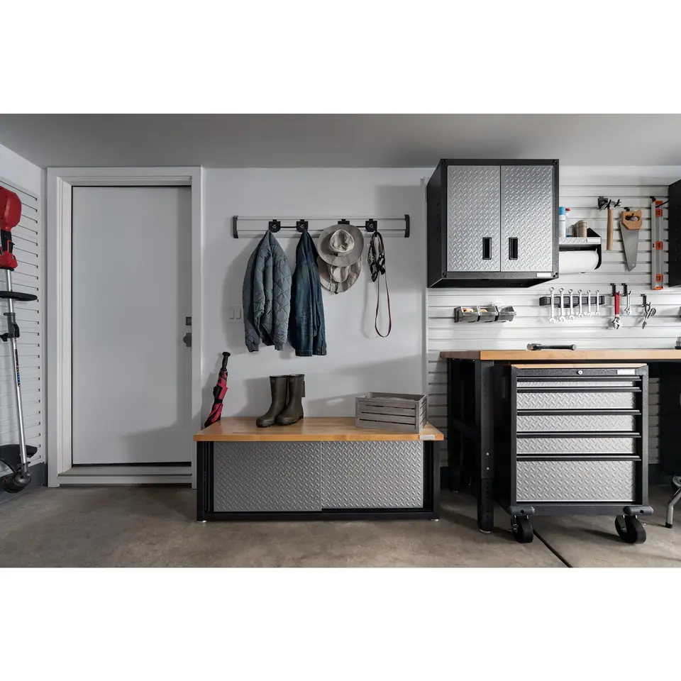 Porte-Manteau Banc À Chaussures 3-en-1 Arbre D'Hall, Organisateur D'Étagère De Rangement D'Entrée Industrielle avec Étagère À Chaussures, Accentniture en Bois avec Cadre en Métal/C/50 * 30