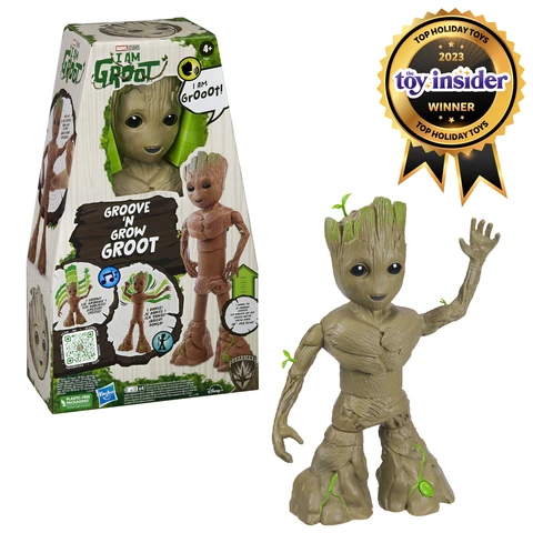 I AM GROOT コレクティブルフィギュア Marvel Studios I Am Groot Groove 'N Grow Groot, 13.5 Inch