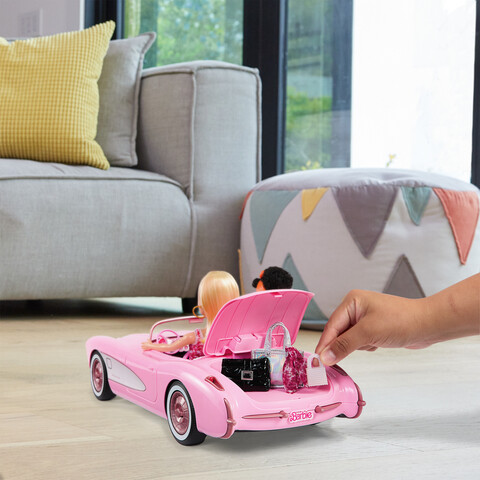 Hot Wheels RC Barbie Corvette, Battery-Operated Remote-Control  Toy Car from Barbie The Movie, Holds 2 Barbie Dolls, Trunk Opens for  Storage : Toys & Games