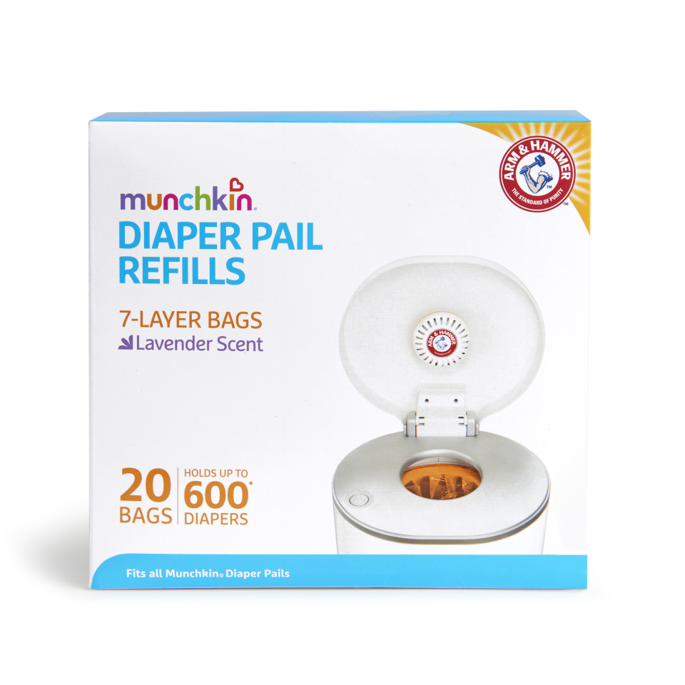 Munchkin Diaper Pail Baby Registry Starter Set with (7) Refills and (1