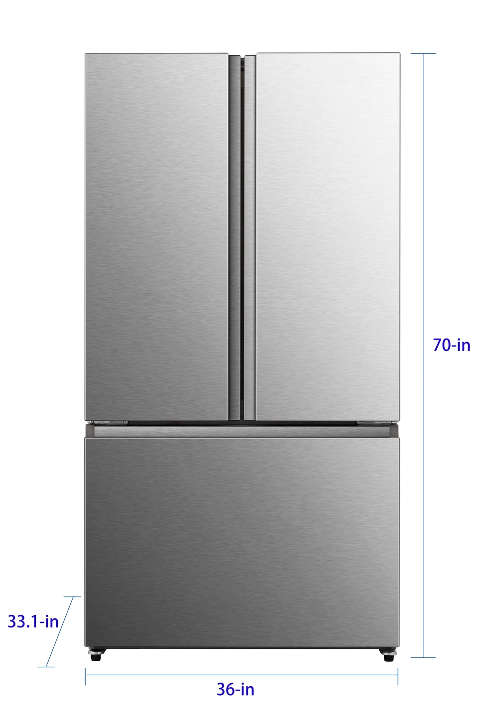 Hisense PureFlat 26.6-cu ft French Door Refrigerator with Ice