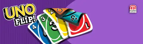 UNO Flip Kartenspiel + Reiseetui & 4 Scorekarten – Familienspiel, Reisespiel, Mattel