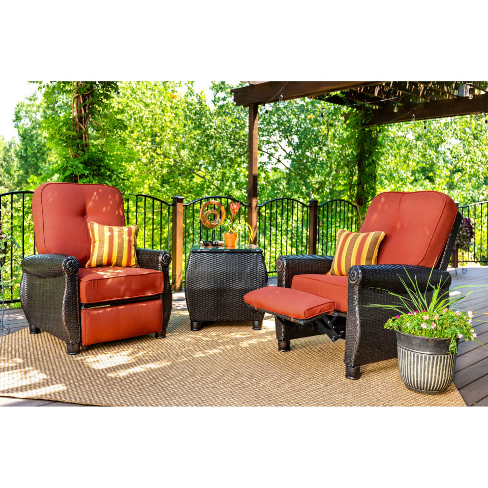 breckenridge recliner patio chair with cushion