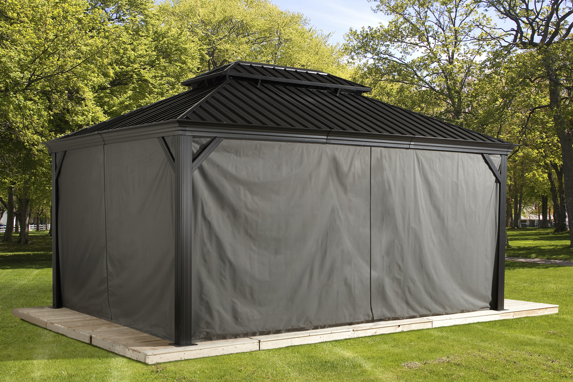 Sojag Gazebo Curtains Installation