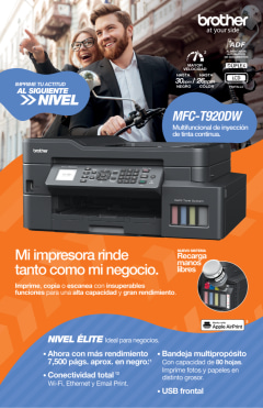 Impresora multifunciónal Brother MFCT920DW Inalámbrico - Color