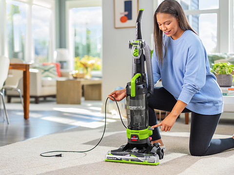 BISSELL PowerForce Helix Turbo Rewind Pet Upright Vacuum 3333 