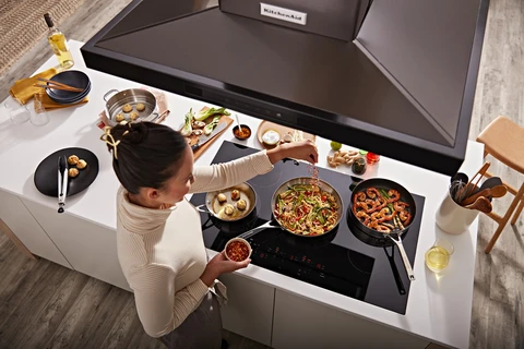 KitchenAid 36 inch Wide 5 element Built In Electric Induction