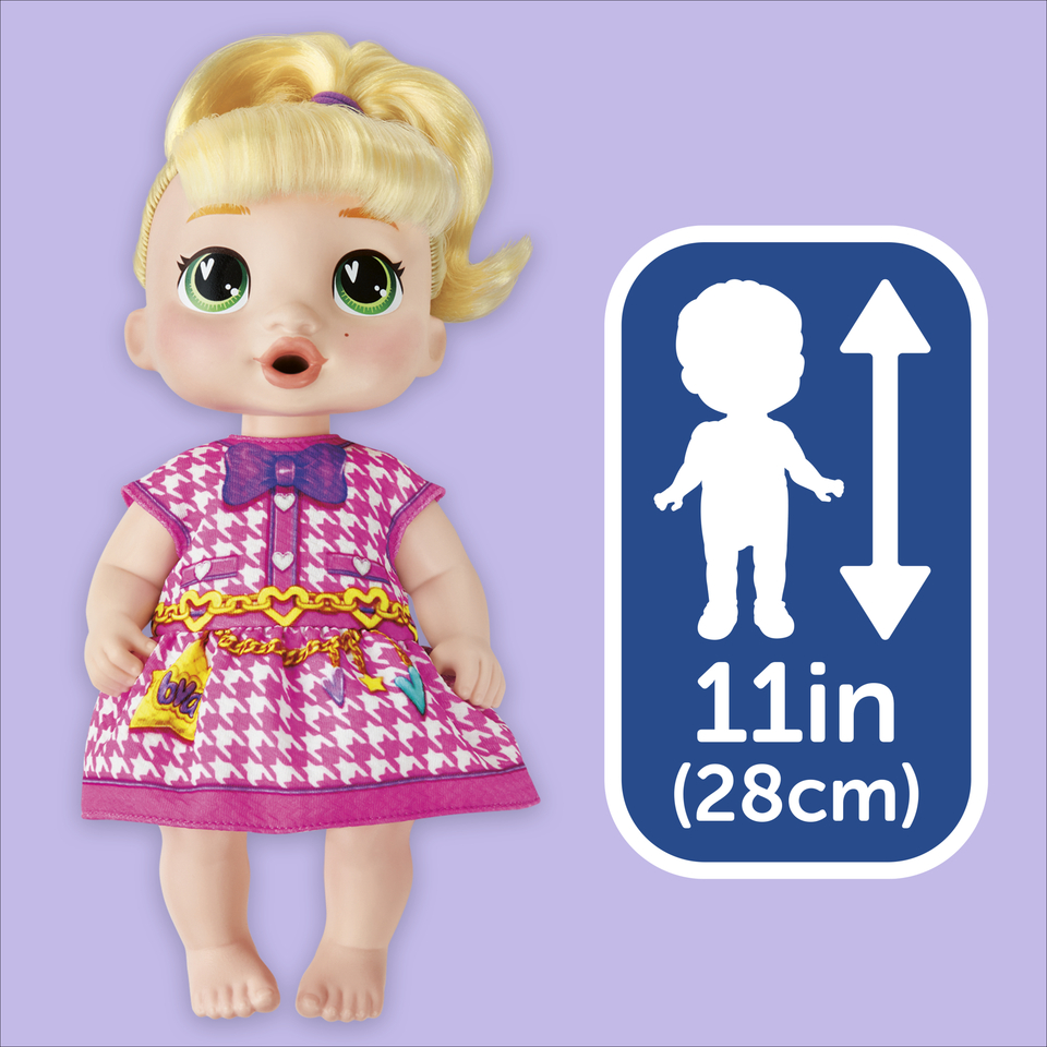 thumbnail video image 3 of Baby Alive Bubbly Tea Party LaLa GooGoo, Blonde Hair Baby Doll for Girls & Boys Ages 3 and up, 3 of 11