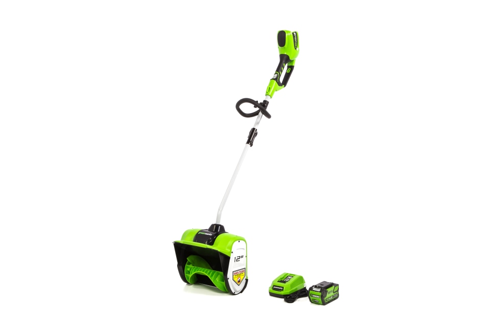 Greenworks GMAX 12Inch 40V Cordless LithiumIon Snow Shovel in