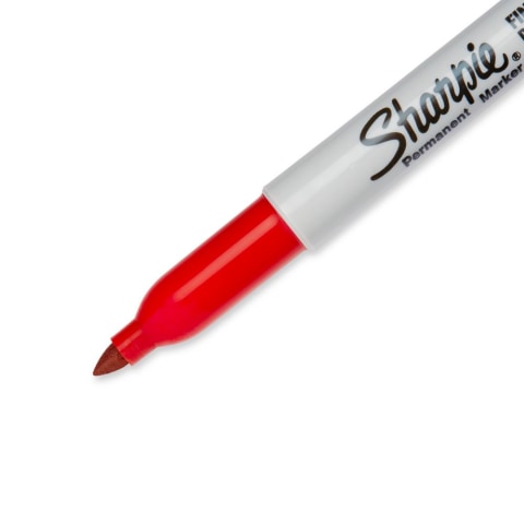 Sharpie - Permanent Marker: Red, Twin Tip Fine & Ultra Fine Point