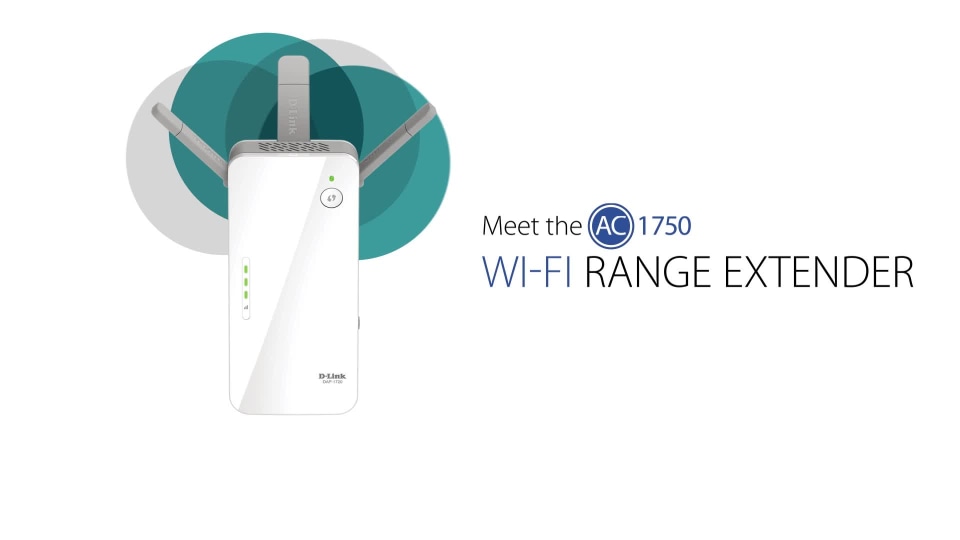 D Link Ac1750 Wireless Dual Band Wi Fi Range Extender And Booster Smart