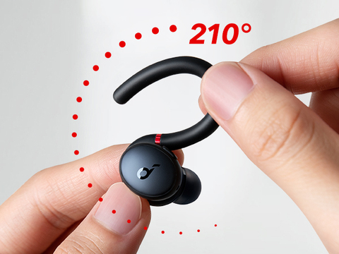 Soundcore Sport Bluetooth Sport Workout Wireless Earbuds,Black True 5.2 Stereo X10 Headphones