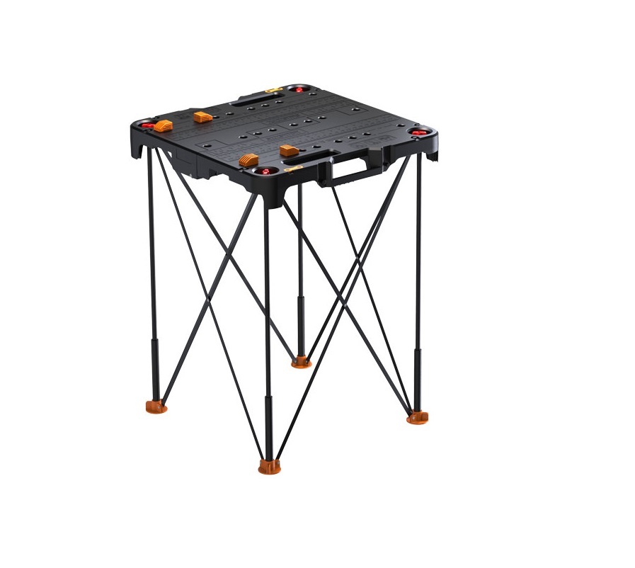 Worx Sidekick Portable Work Table 14.27 in H x 6.1 in W Plastic Top Metal  Leg