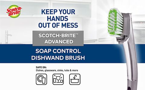  Smilyeez Replacement for Scotch Brite Brush, 4-Pack, Makes Your  Dishwand Like New, Dishwand Brush Refills, Scotch Brite Brush Replacement,  Easy to Install : Health & Household
